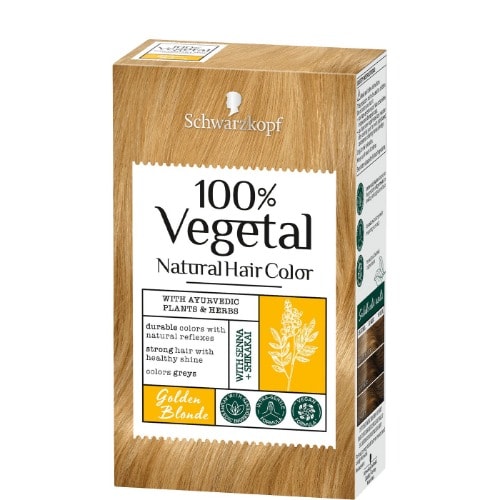 Schwarzkopf 100 Vegetal Natural Hair Colour - Golden Blonde - 80g