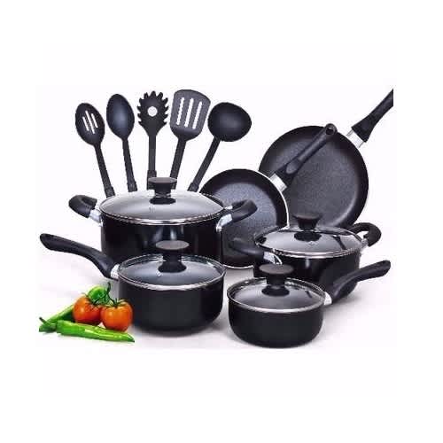 16 Pieces Complete Non Stick Cookware Set - G & L
