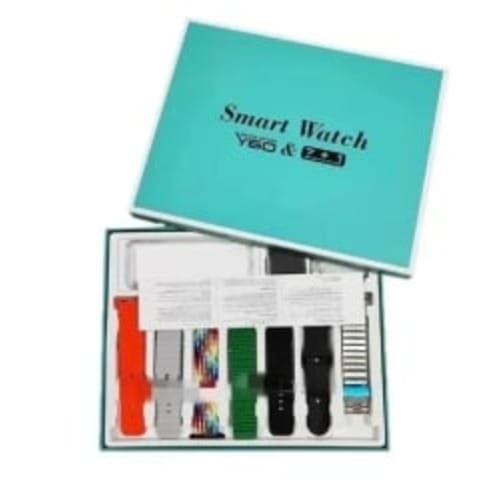 All Day Smartwatch With 7 Seven Strap Watch And Protective Case All In One