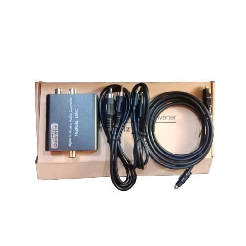 Digital Optical Toslink Coax To Analog L/r Rca Audio Converter Adapter