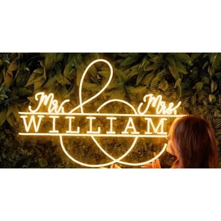 Custom Led Night Light Neon Sign For Wedding Bridal Party