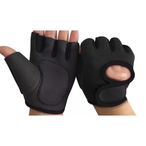 Hand Grip - Sport Weightlifting Gloves - Black