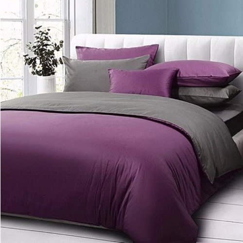 Duvet Cover - Purple And Black
