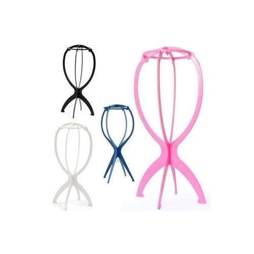 Foldable Hat + Cap & Wig Display Stand- 4pieces- Pink + Blue + Black + White