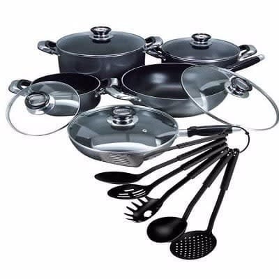 G & L 16pcs Non Stick Complete Cookware Set