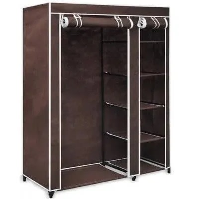 Mobile Wardrobe Closet - Brown