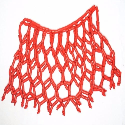 African Bridal Shoulder Coral Beads