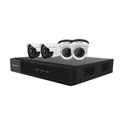 Jovision 4-in-1 Cctv Kit - 4ch Xvr + 2mp Bullet And Analog Cameras