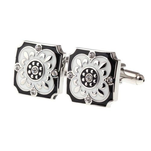 Royal Finish Silver Platted Cufflinks For Men