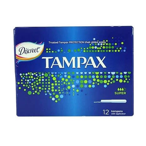 Discreet Tampons -Super- 12-pieces