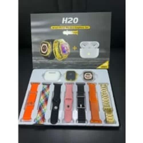 H20 Ultra 9 Smart Watch With Earbuds And Straps