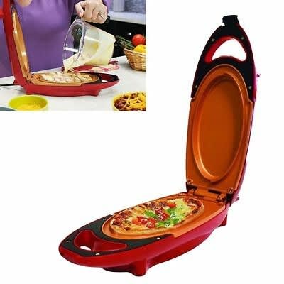 Electric Cooker Red Copper 5 Minute Chef Non-stick Cookware