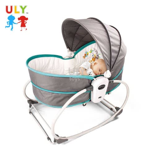 Mastela 5 In 1 Napper + Bounce + Chair + Rocker With Removable Bassinet