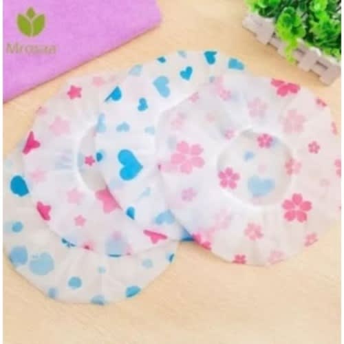 Shower Caps For Rain And Bath - 6 Pieces