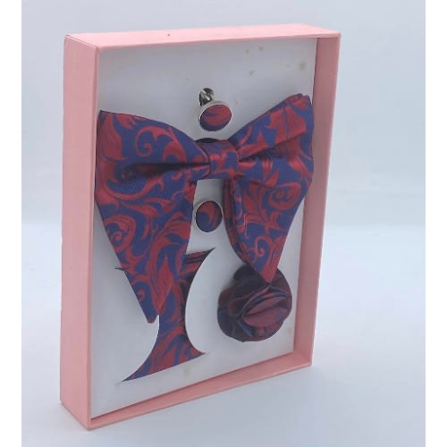 Classic Multicolor Unique Bow Tie Set
