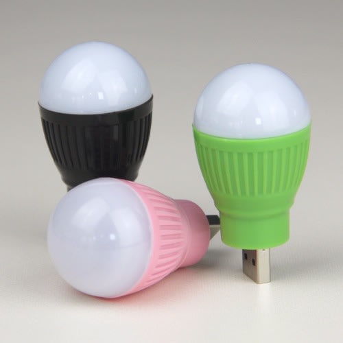 USB Powered Mini Bulb Led Night Light - 3Pcs