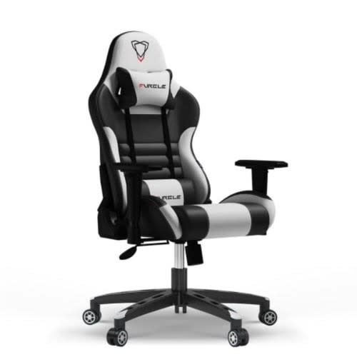 Furgle Computer Ergonomic Gaming Chair - Black & White
