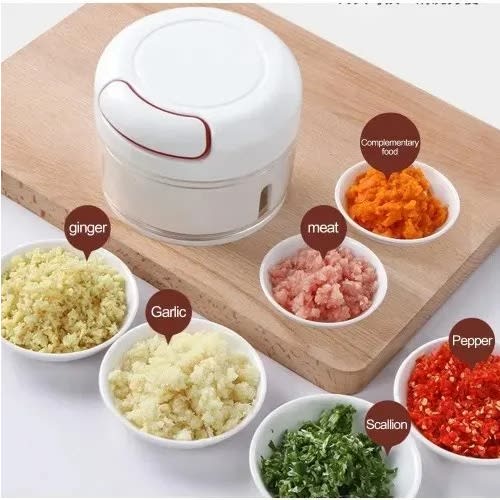 Mini Manual  2 Blades Pull Chopper Garlic Spices Chopper