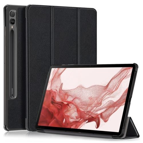 Samsung Galaxy Tab S9 Plus Smart Flip Case- Leather