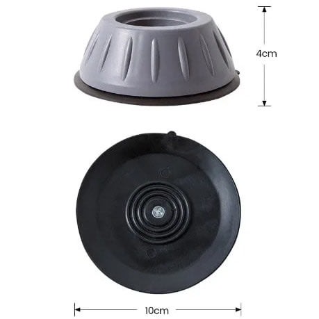 Anti-vibration Washing Machine And Fridge Stand Pad With Suction - 4 Pieces