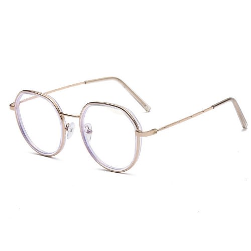 Vintage Optical Reading Glasses & Metal Frame- Transparent - Gold Frame