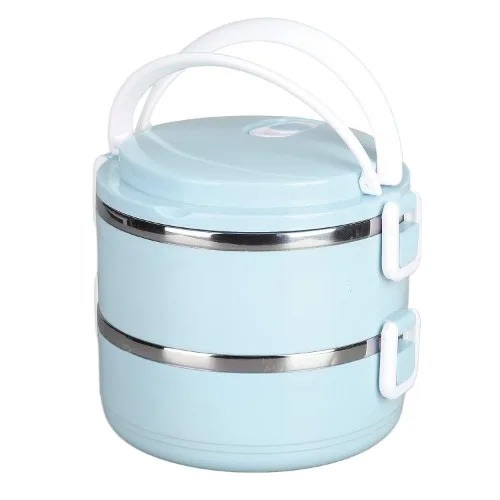 Double Layer Stainless Steel Lunchbox - 1.4l