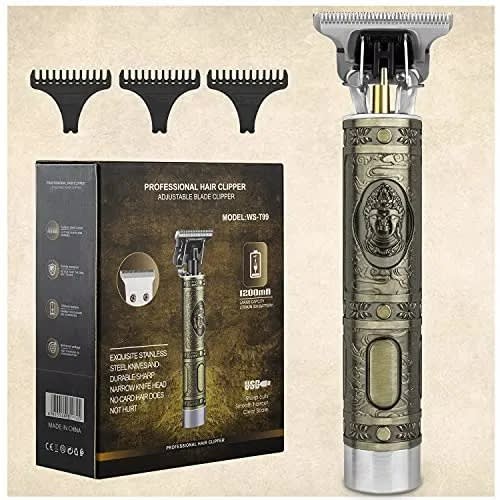 Professional Men Rechargeable Cordless Hair Clippers - Lcd Display