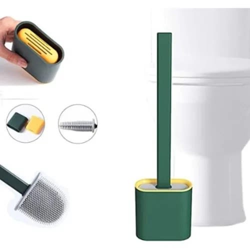 Silicone Toilet Brush - Flexible Handle