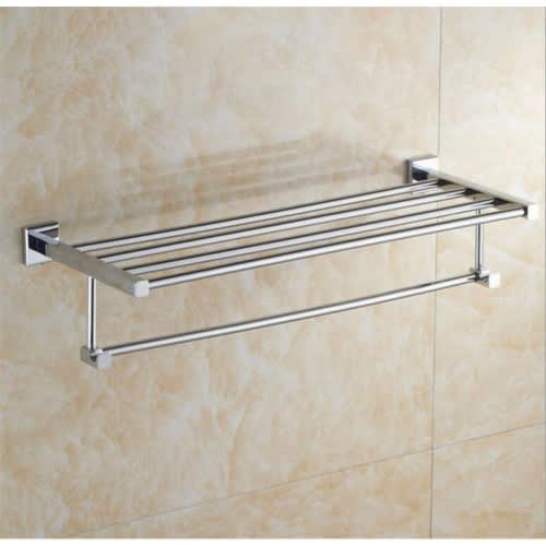 Wall Mounted Bathroom Shelf and Towel Rack