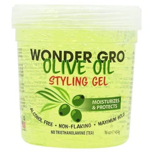 Wonder Gro Olive Oil Styling Gel Moisturizes & Protects - 454g