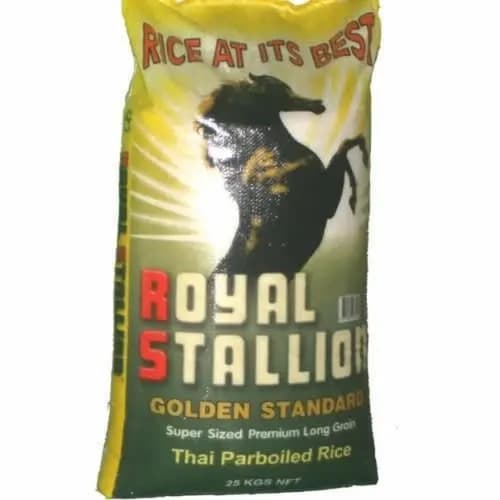 Royal Stallion Golden Standard Thai Parboiled Rice - 25kg