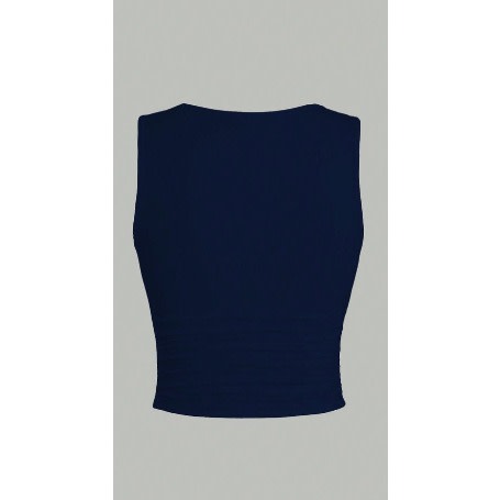 Wrap Neck Top - Blue