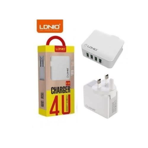 4 Usb Port Charger Travel Adapter - 4.4amp
