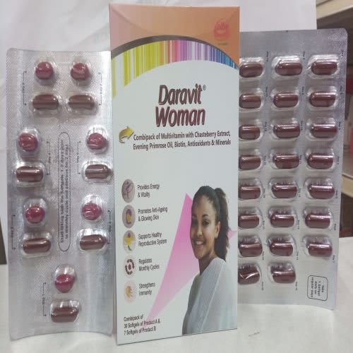 Daravit Woman Multivitamin - 30 Softgels Of Product A - 7 Softgels Of Product B