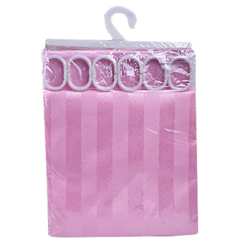 Patterned Shower Curtain - Pink