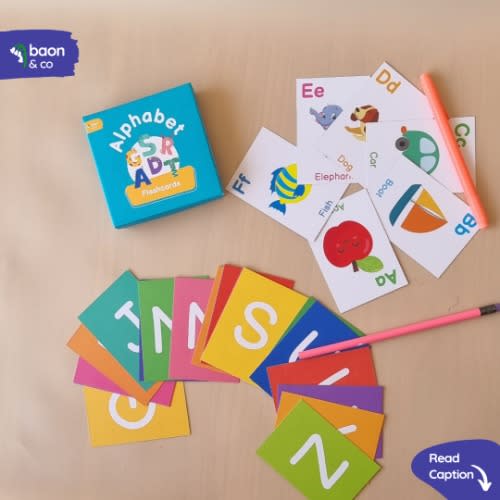Alphabet Flashcards With Word List