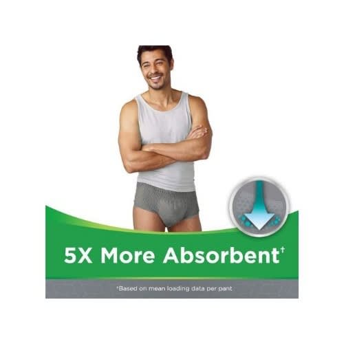 Depend Comfort Protect Incontinence Men Underwear -54 Diapers - L/xl