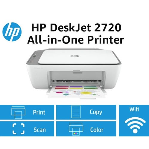 Hp Deskjet 2720 All-in-one Enabled Wireless Colour Printer
