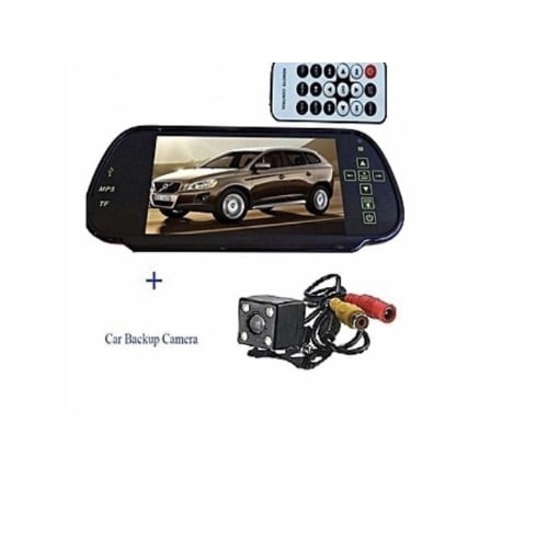 Universal Lcd Hd Digital Car Rear View Mirror With Bluetooth Mp5 Reverse Camera