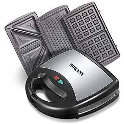 3 In 1 Waffle And Sandwich Maker - 750W