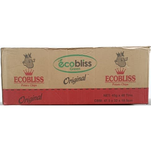 Ecobliss Potato Chips Classic - Carton  - 45g X 48Cannisters