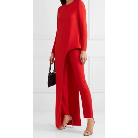 Women's Trouser Set - Red