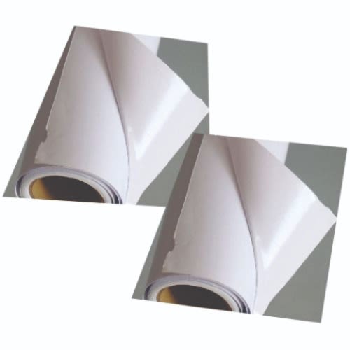 Two Rolls Sticker Paper - White - 42"by 36"