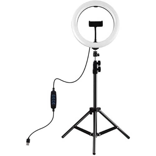 12 Inches Selfie Ring Light With 2 Phone Holders And Tripod Stand