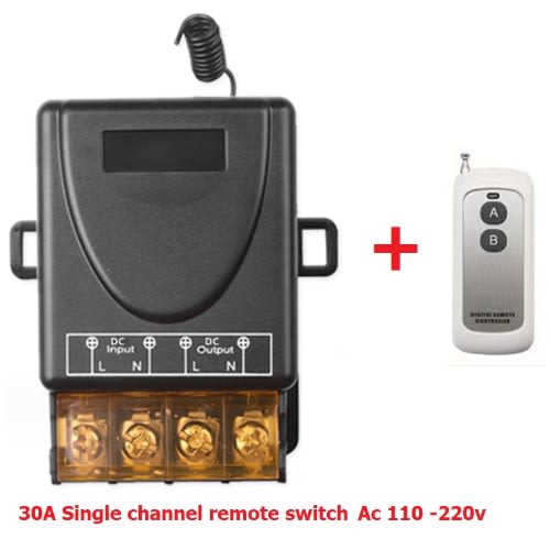 Ac  Relay Wireless Remote Control Switch- 110-220v 30a