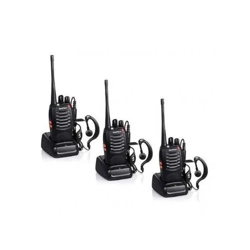 Walkie Talkie Radio With Earpiece - 3 Pcs