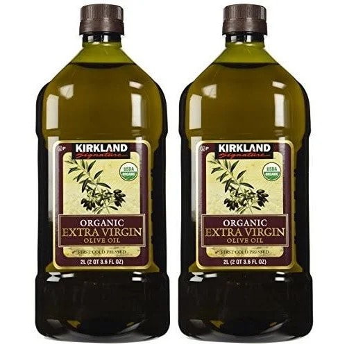 Kirkland Signature Organic Extra Virgin Olive Oil Cold Pressed - 2l X2bottles