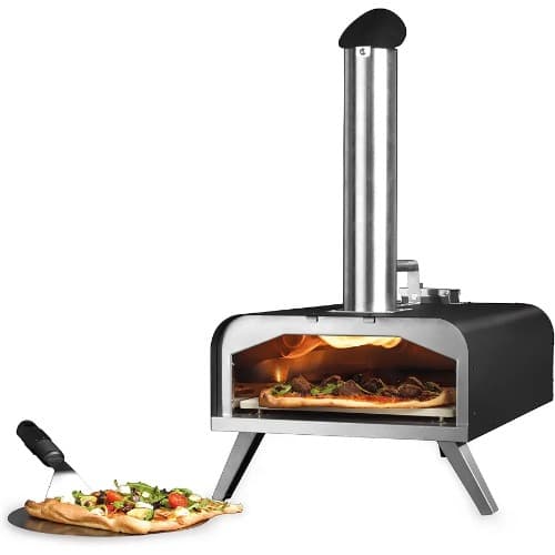 Outdoor Wood Fire Pizza & Chargrill Bbq Cooker / Stone Bake Pizza