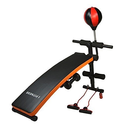Sit-up Bench With Speed Ball Resistance Rope
