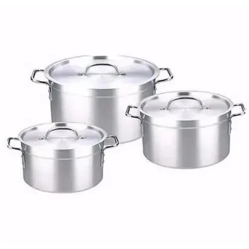3 Pieces Cookware Set - 18cm- 20cm And 22cm